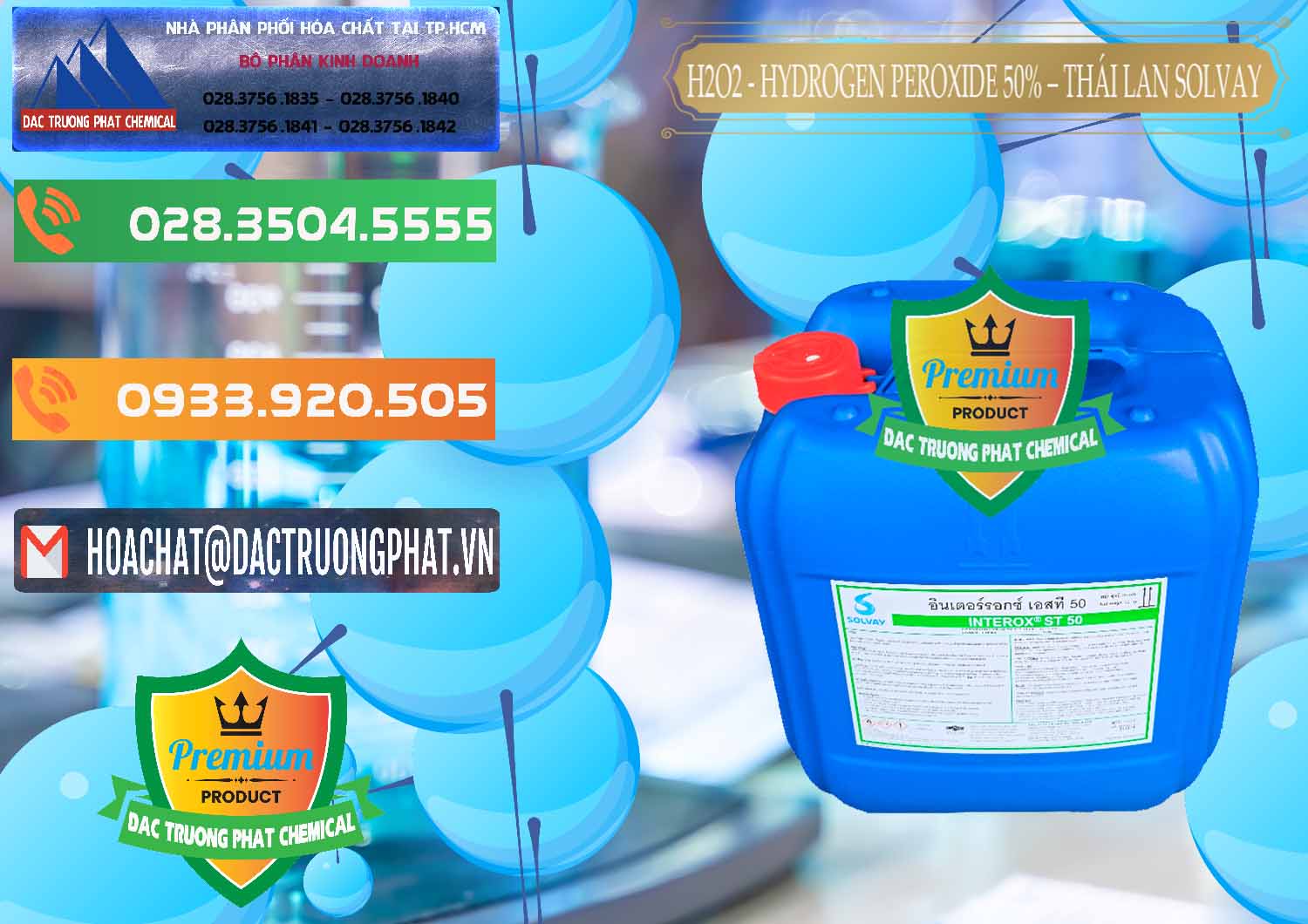 Đơn vị chuyên bán ( cung cấp ) H2O2 - Hydrogen Peroxide 50% Thái Lan Solvay - 0068 - Nơi chuyên phân phối & kinh doanh hóa chất tại TP.HCM - hoachatxulynuoc.com.vn
