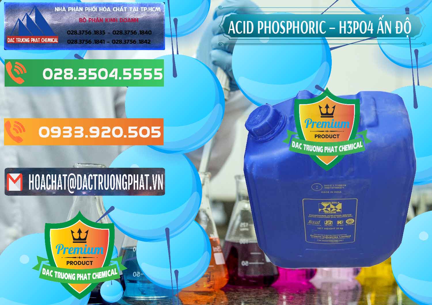 Chuyên phân phối - bán Axit Phosphoric H3PO4 85% Ấn Độ - 0350 - Cty chuyên phân phối - bán hóa chất tại TP.HCM - hoachatxulynuoc.com.vn