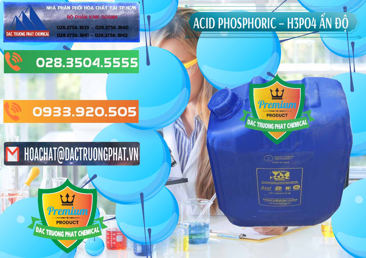 Chuyên cung cấp ( bán ) Axit Phosphoric H3PO4 85% Ấn Độ - 0350 - Nơi cung ứng - phân phối hóa chất tại TP.HCM - hoachatxulynuoc.com.vn
