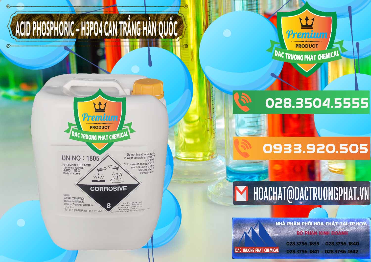 Công ty nhập khẩu ( bán ) Acid Phosphoric - Axit Phosphoric H3PO4 Can Trắng Hàn Quốc Korea - 0017 - Công ty chuyên cung cấp _ nhập khẩu hóa chất tại TP.HCM - hoachatxulynuoc.com.vn
