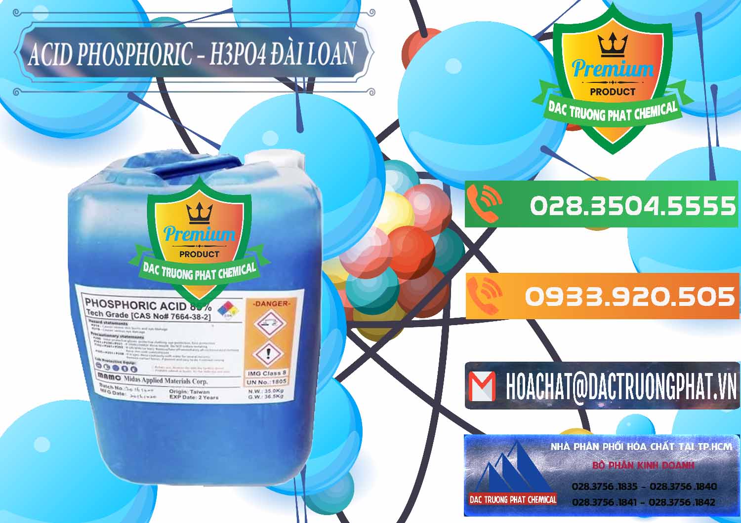 Cung ứng - bán Axit Phosphoric - Acid Phosphoric H3PO4 85% Đài Loan Taiwan - 0351 - Đơn vị chuyên kinh doanh và cung cấp hóa chất tại TP.HCM - hoachatxulynuoc.com.vn