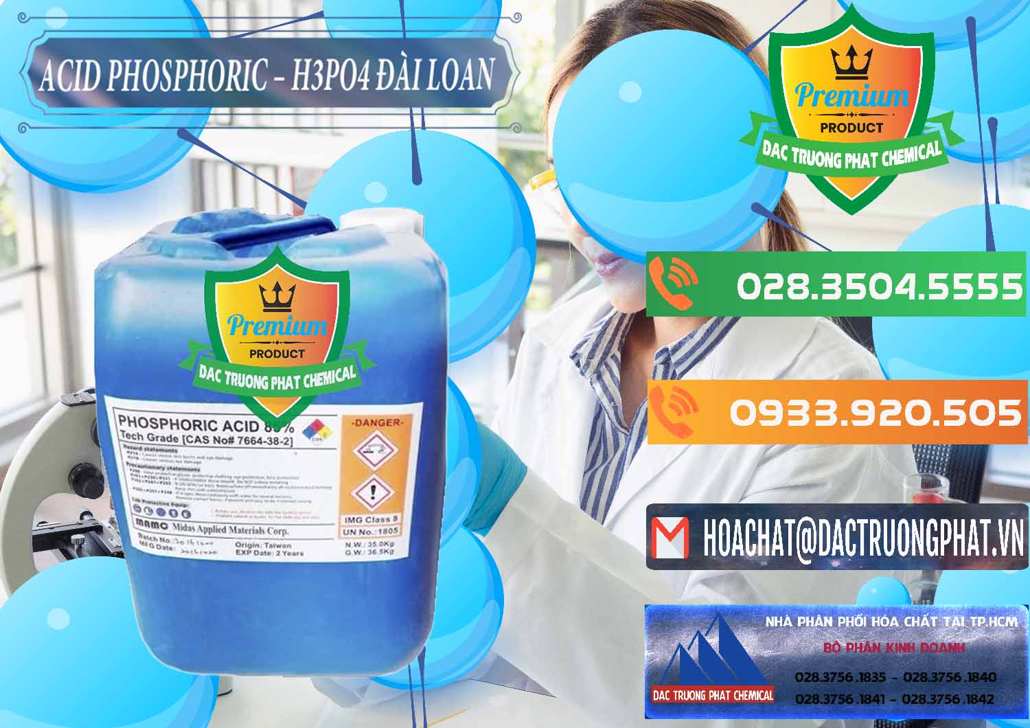 Nơi bán - cung cấp Axit Phosphoric - Acid Phosphoric H3PO4 85% Đài Loan Taiwan - 0351 - Chuyên phân phối _ bán hóa chất tại TP.HCM - hoachatxulynuoc.com.vn