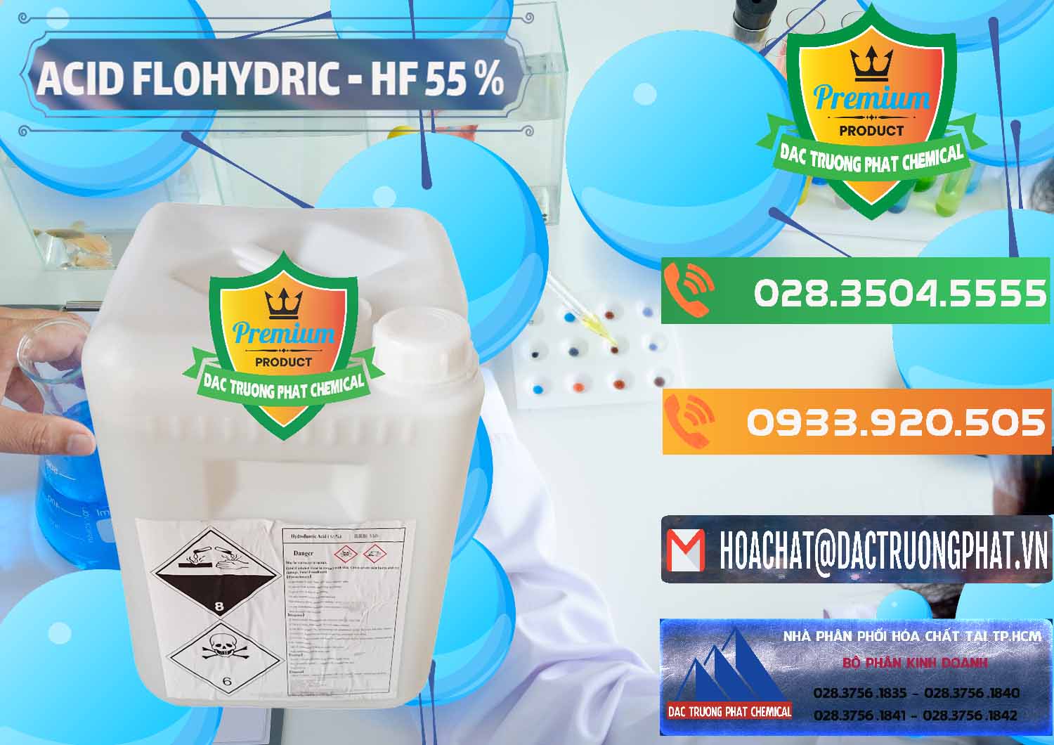 Cty cung ứng và bán Axit HF - Acid HF 55% Can Trắng Trung Quốc China - 0079 - Công ty nhập khẩu _ cung cấp hóa chất tại TP.HCM - hoachatxulynuoc.com.vn