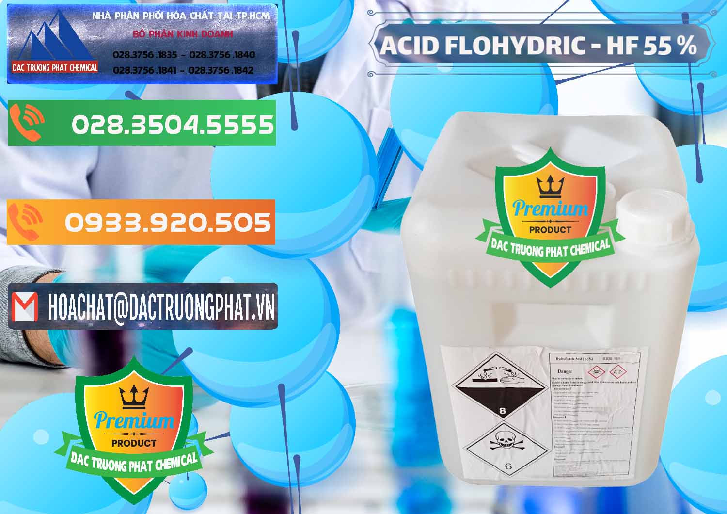 Đơn vị chuyên bán _ cung ứng Axit HF - Acid HF 55% Can Trắng Trung Quốc China - 0079 - Cung ứng - phân phối hóa chất tại TP.HCM - hoachatxulynuoc.com.vn