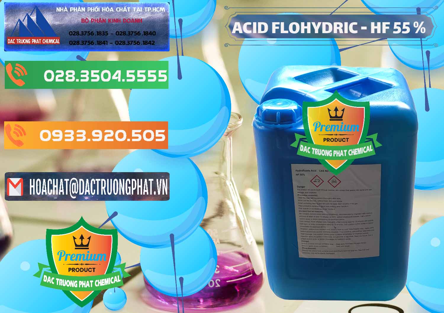Công ty bán ( cung cấp ) Axit HF - Acid HF 55% Can Xanh Trung Quốc China - 0080 - Công ty chuyên bán _ phân phối hóa chất tại TP.HCM - hoachatxulynuoc.com.vn