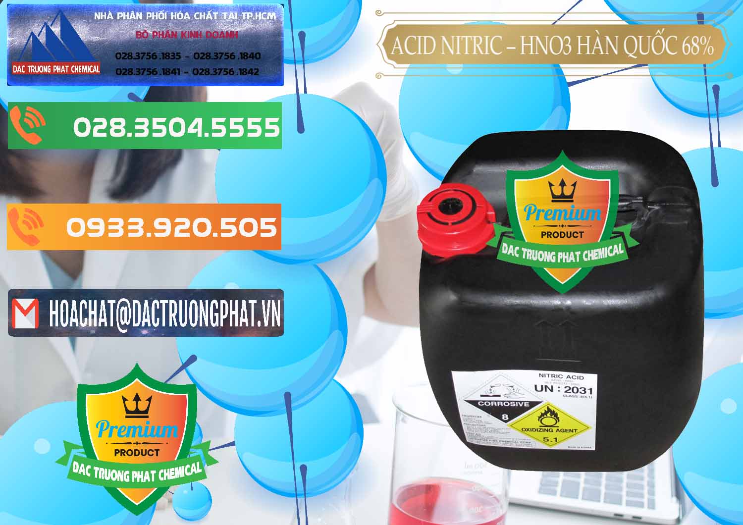 Nơi chuyên cung cấp _ bán Acid Nitric – Axit Nitric HNO3 68% Huchem Hàn Quốc Korea - 0030 - Cty kinh doanh & phân phối hóa chất tại TP.HCM - hoachatxulynuoc.com.vn