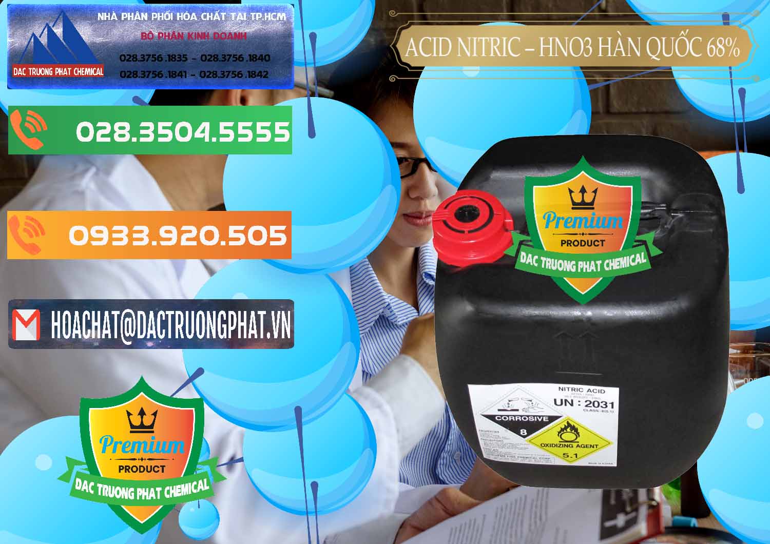Đơn vị bán và phân phối Acid Nitric – Axit Nitric HNO3 68% Huchem Hàn Quốc Korea - 0030 - Chuyên nhập khẩu - phân phối hóa chất tại TP.HCM - hoachatxulynuoc.com.vn