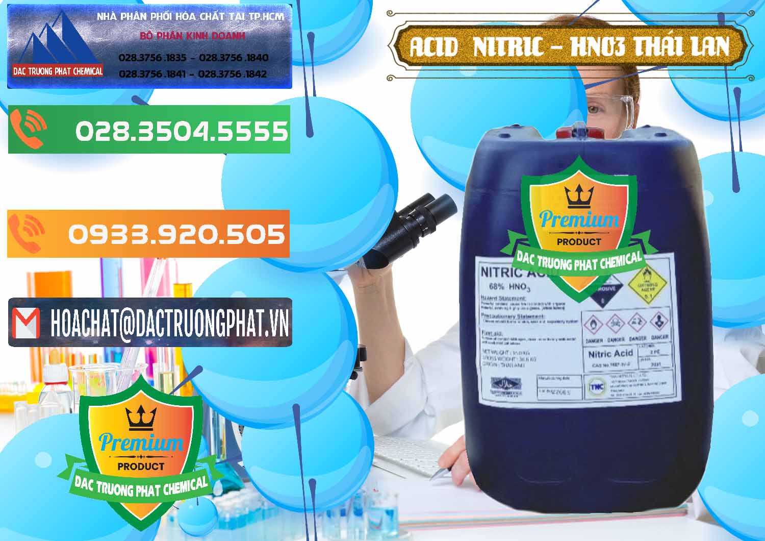 Chuyên kinh doanh _ bán Acid Nitric – Axit Nitric HNO3 Thái Lan Thailand - 0344 - Nhà cung ứng ( phân phối ) hóa chất tại TP.HCM - hoachatxulynuoc.com.vn