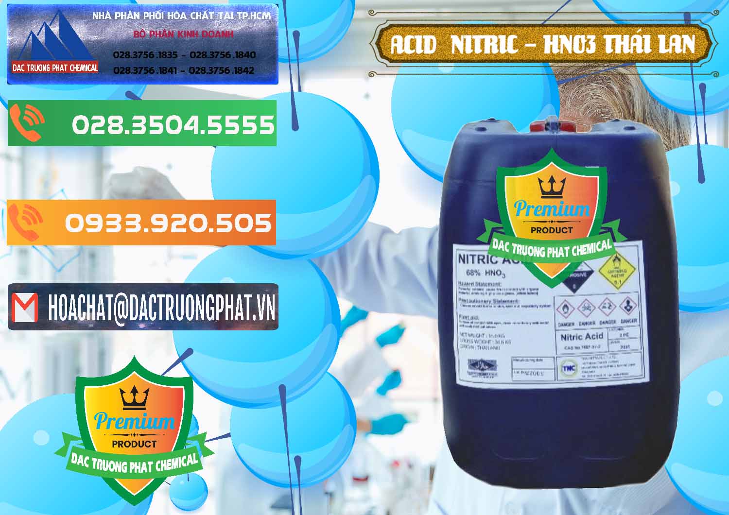 Nơi cung ứng & bán Acid Nitric – Axit Nitric HNO3 Thái Lan Thailand - 0344 - Nơi phân phối _ bán hóa chất tại TP.HCM - hoachatxulynuoc.com.vn
