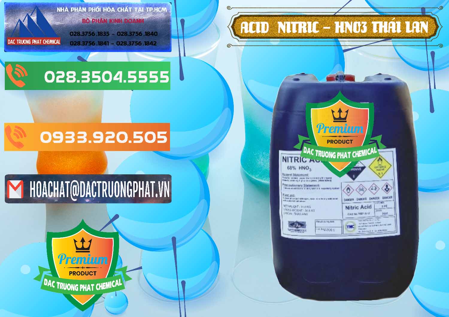 Nhà cung cấp & bán Acid Nitric – Axit Nitric HNO3 Thái Lan Thailand - 0344 - Nhập khẩu _ cung cấp hóa chất tại TP.HCM - hoachatxulynuoc.com.vn