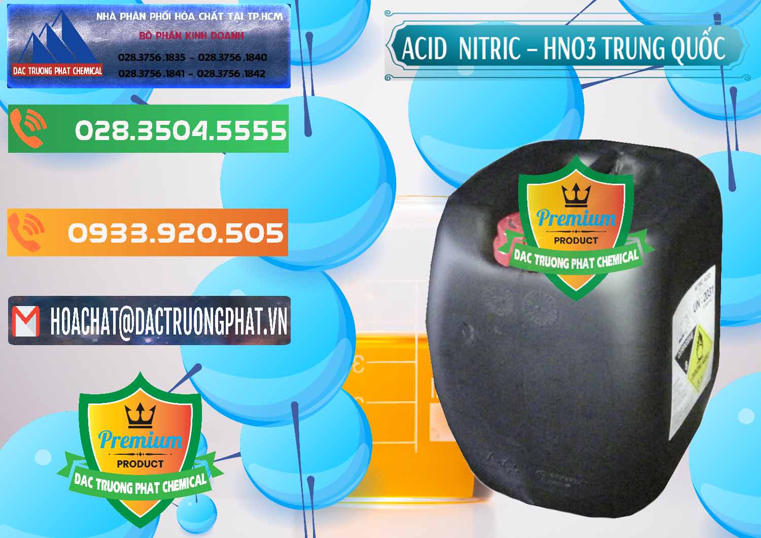 Bán & cung ứng Acid Nitric – Axit Nitric HNO3 68% Trung Quốc China - 0343 - Chuyên kinh doanh - cung cấp hóa chất tại TP.HCM - hoachatxulynuoc.com.vn