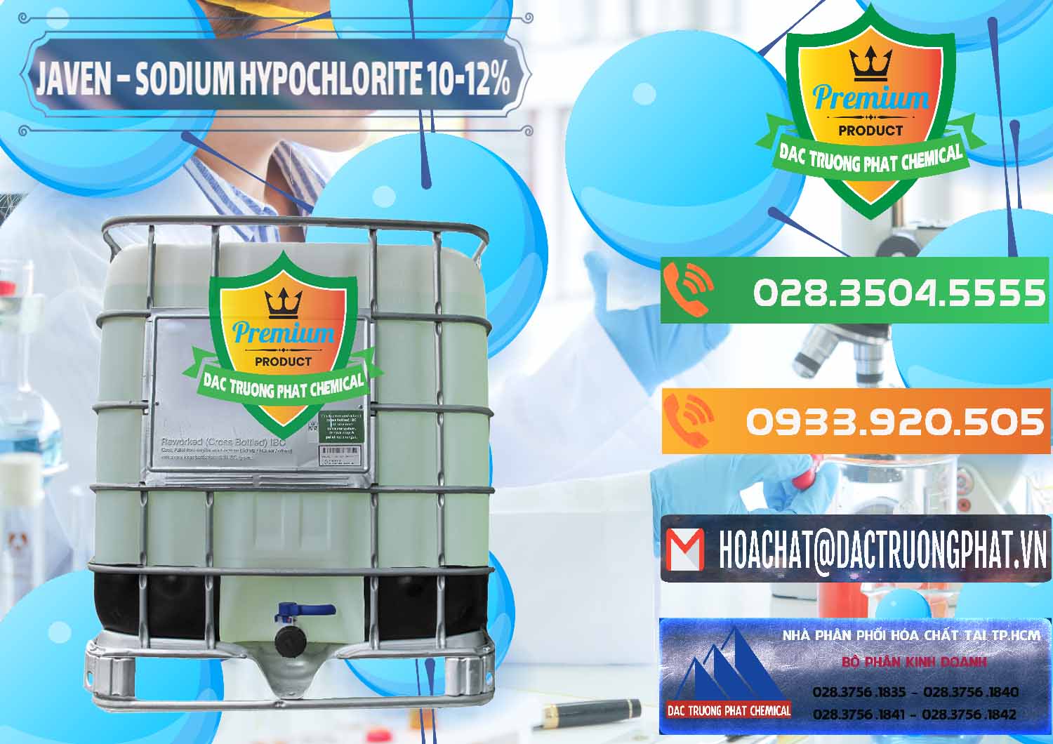 Chuyên phân phối & kinh doanh Javen - Sodium Hypochlorite 10-12% Việt Nam - 0188 - Nhà phân phối ( kinh doanh ) hóa chất tại TP.HCM - hoachatxulynuoc.com.vn