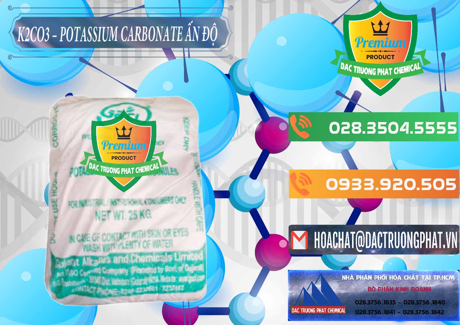 Cty chuyên cung cấp ( bán ) K2Co3 – Potassium Carbonate GACL Ấn Độ India - 0472 - Nơi chuyên kinh doanh và phân phối hóa chất tại TP.HCM - hoachatxulynuoc.com.vn