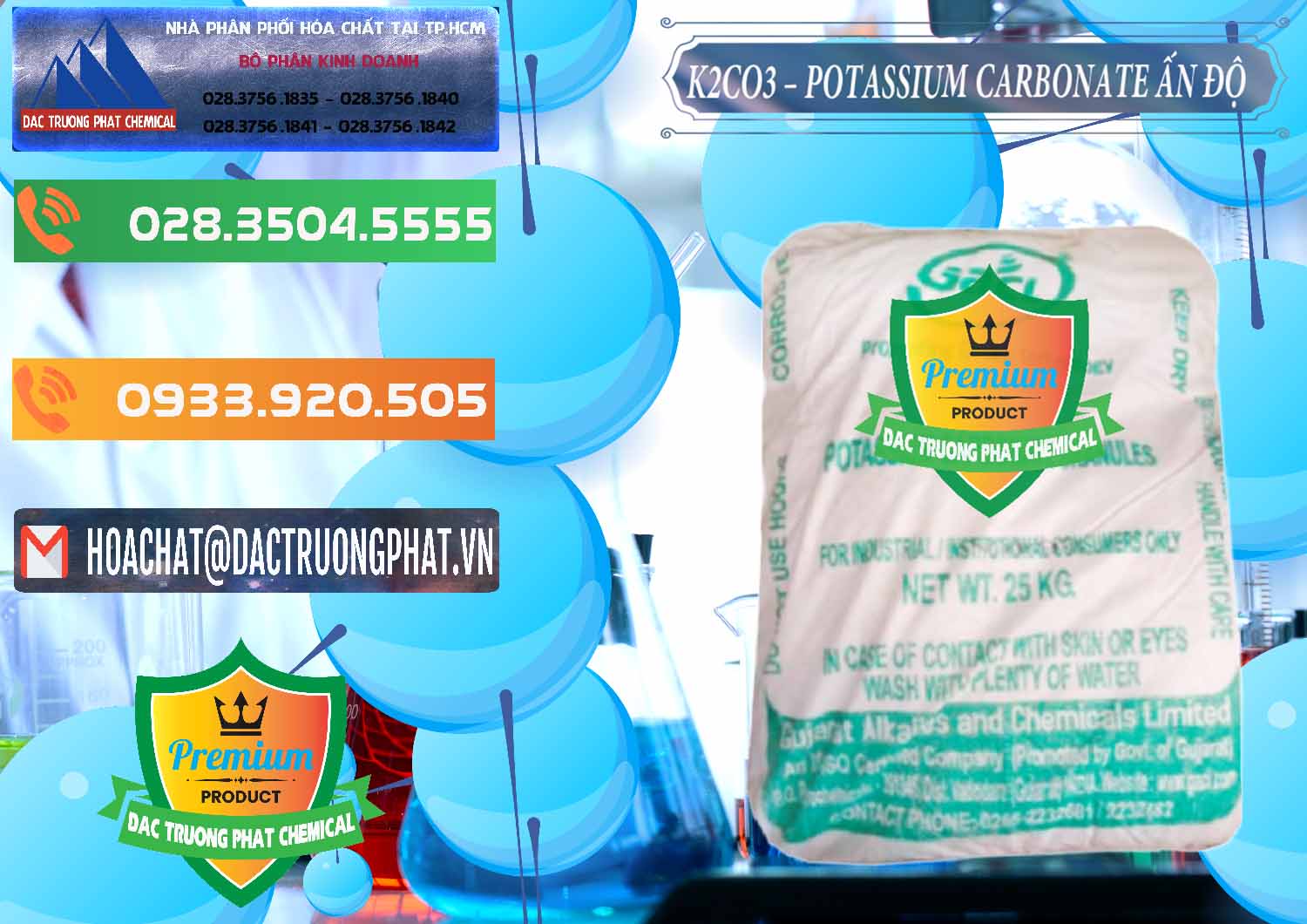 Công ty chuyên cung ứng _ bán K2Co3 – Potassium Carbonate GACL Ấn Độ India - 0472 - Đơn vị cung ứng ( phân phối ) hóa chất tại TP.HCM - hoachatxulynuoc.com.vn