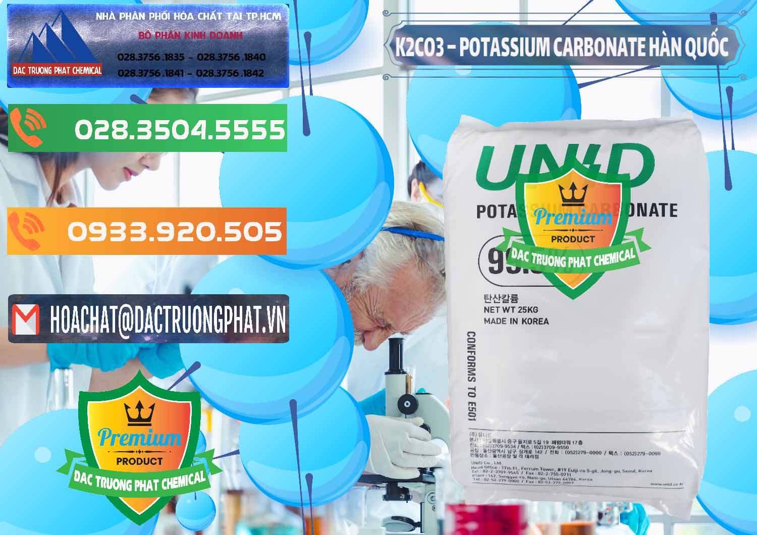 Đơn vị bán ( phân phối ) K2Co3 – Potassium Carbonate Unid Hàn Quốc Korea - 0081 - Đơn vị cung cấp ( phân phối ) hóa chất tại TP.HCM - hoachatxulynuoc.com.vn