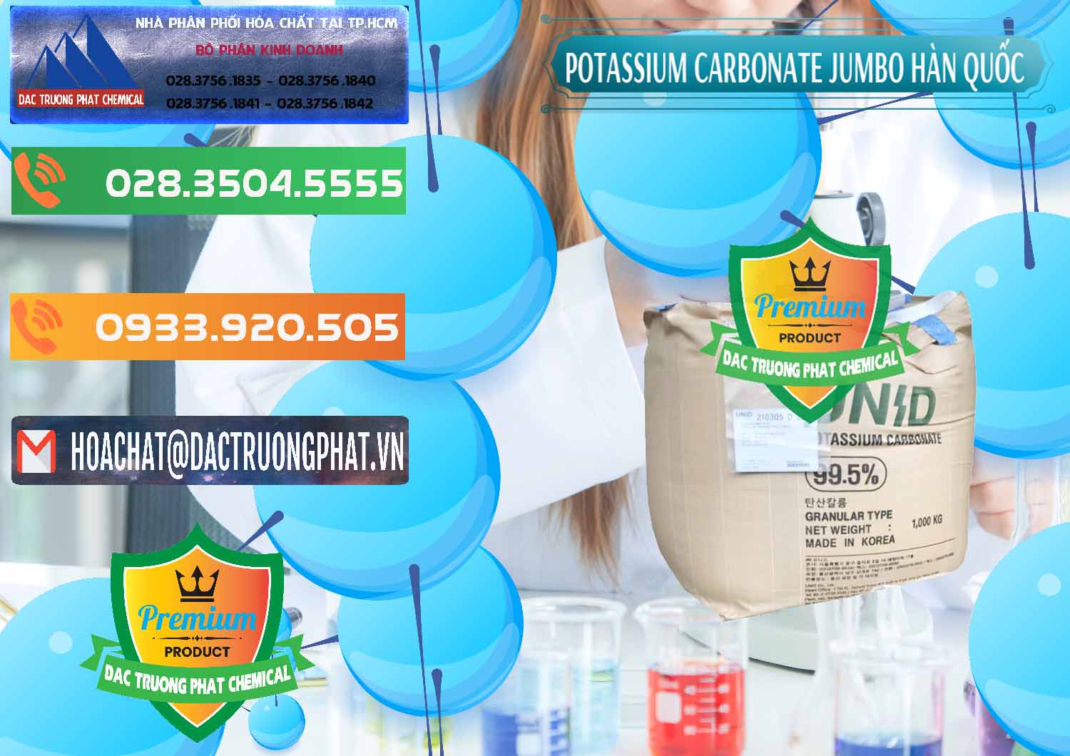 Đơn vị chuyên nhập khẩu ( bán ) K2Co3 – Potassium Carbonate Jumbo Bành Unid Hàn Quốc Korea - 0434 - Công ty chuyên kinh doanh - cung cấp hóa chất tại TP.HCM - hoachatxulynuoc.com.vn