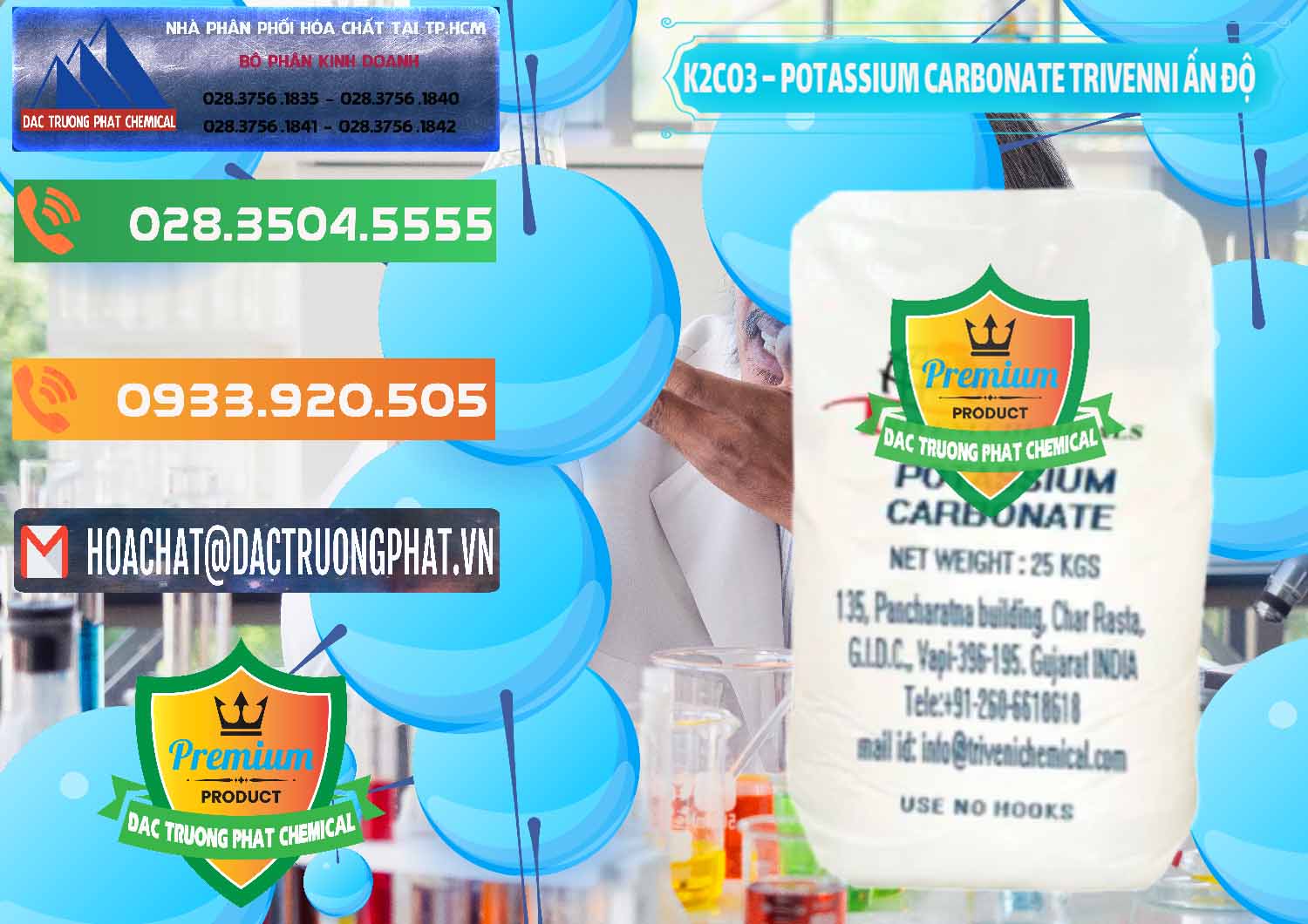 Nhập khẩu ( bán ) K2Co3 – Potassium Carbonate Trivenni Ấn Độ India - 0473 - Công ty cung cấp & nhập khẩu hóa chất tại TP.HCM - hoachatxulynuoc.com.vn