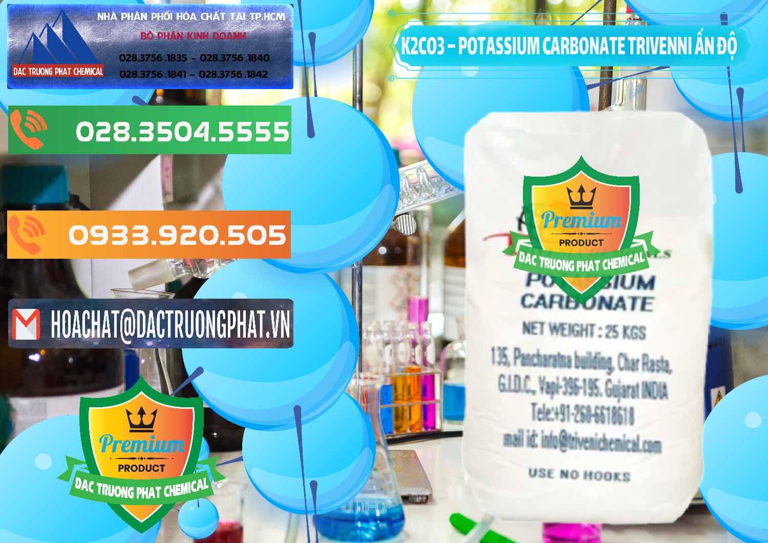 Nơi cung cấp - bán K2Co3 – Potassium Carbonate Trivenni Ấn Độ India - 0473 - Công ty bán và cung cấp hóa chất tại TP.HCM - hoachatxulynuoc.com.vn