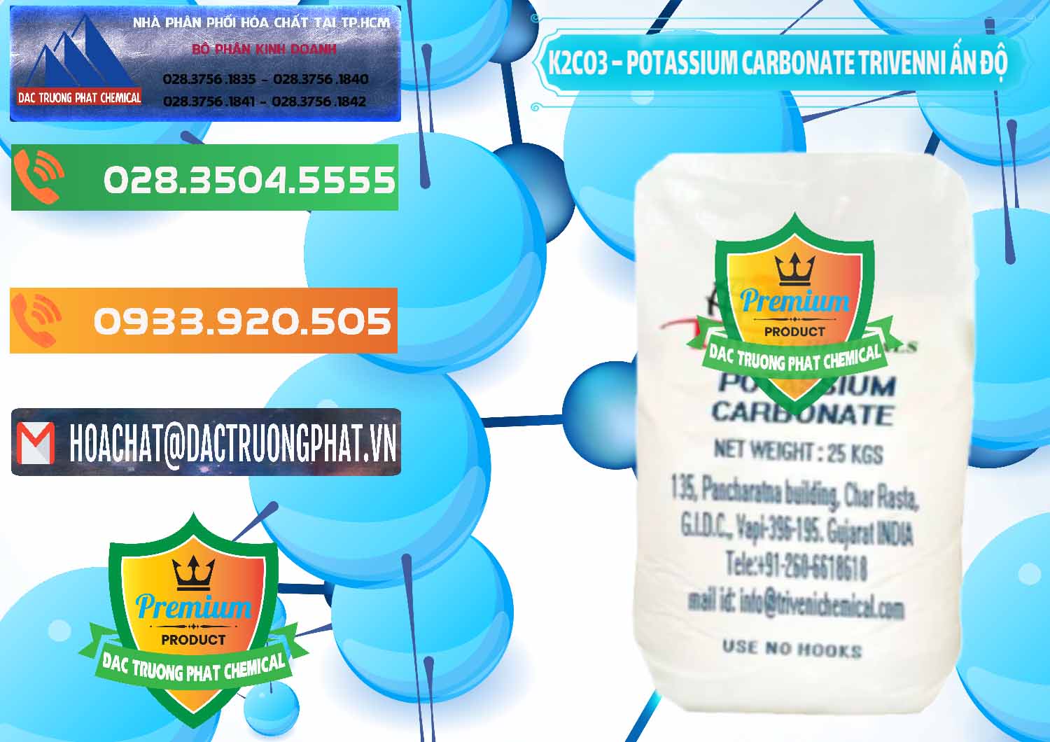 Đơn vị chuyên cung cấp và bán K2Co3 – Potassium Carbonate Trivenni Ấn Độ India - 0473 - Cty cung cấp ( nhập khẩu ) hóa chất tại TP.HCM - hoachatxulynuoc.com.vn