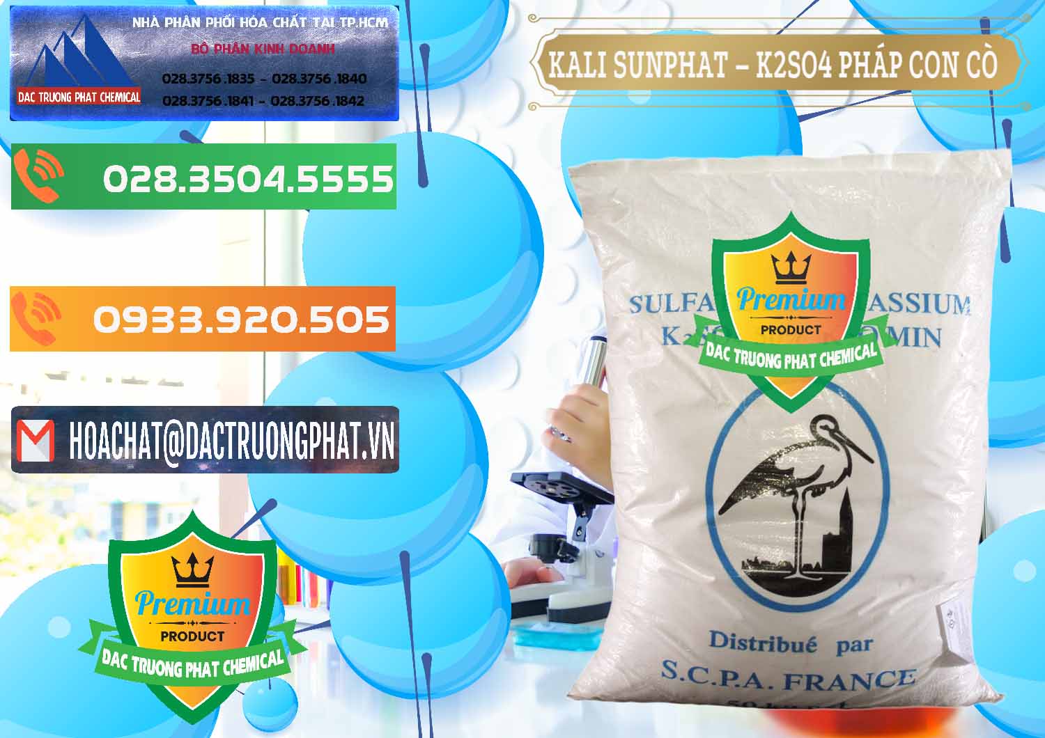 Công ty bán ( phân phối ) Kali Sunphat – K2SO4 Con Cò Pháp France - 0083 - Công ty chuyên phân phối _ nhập khẩu hóa chất tại TP.HCM - hoachatxulynuoc.com.vn