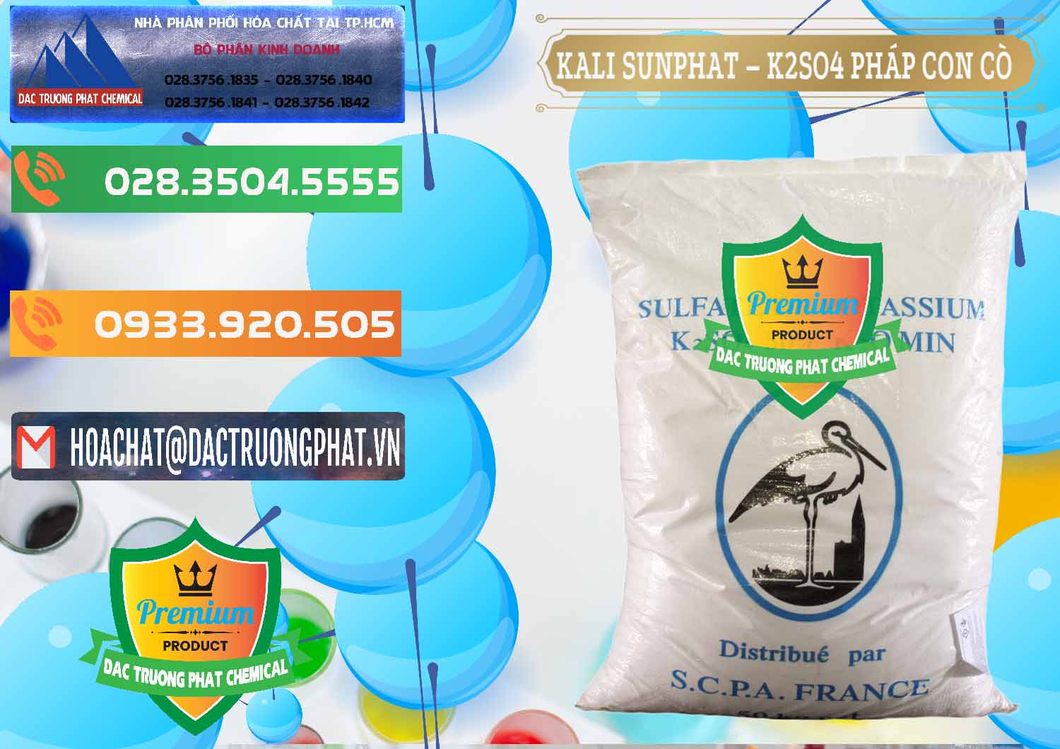Cty chuyên bán và cung cấp Kali Sunphat – K2SO4 Con Cò Pháp France - 0083 - Cty chuyên cung ứng _ phân phối hóa chất tại TP.HCM - hoachatxulynuoc.com.vn