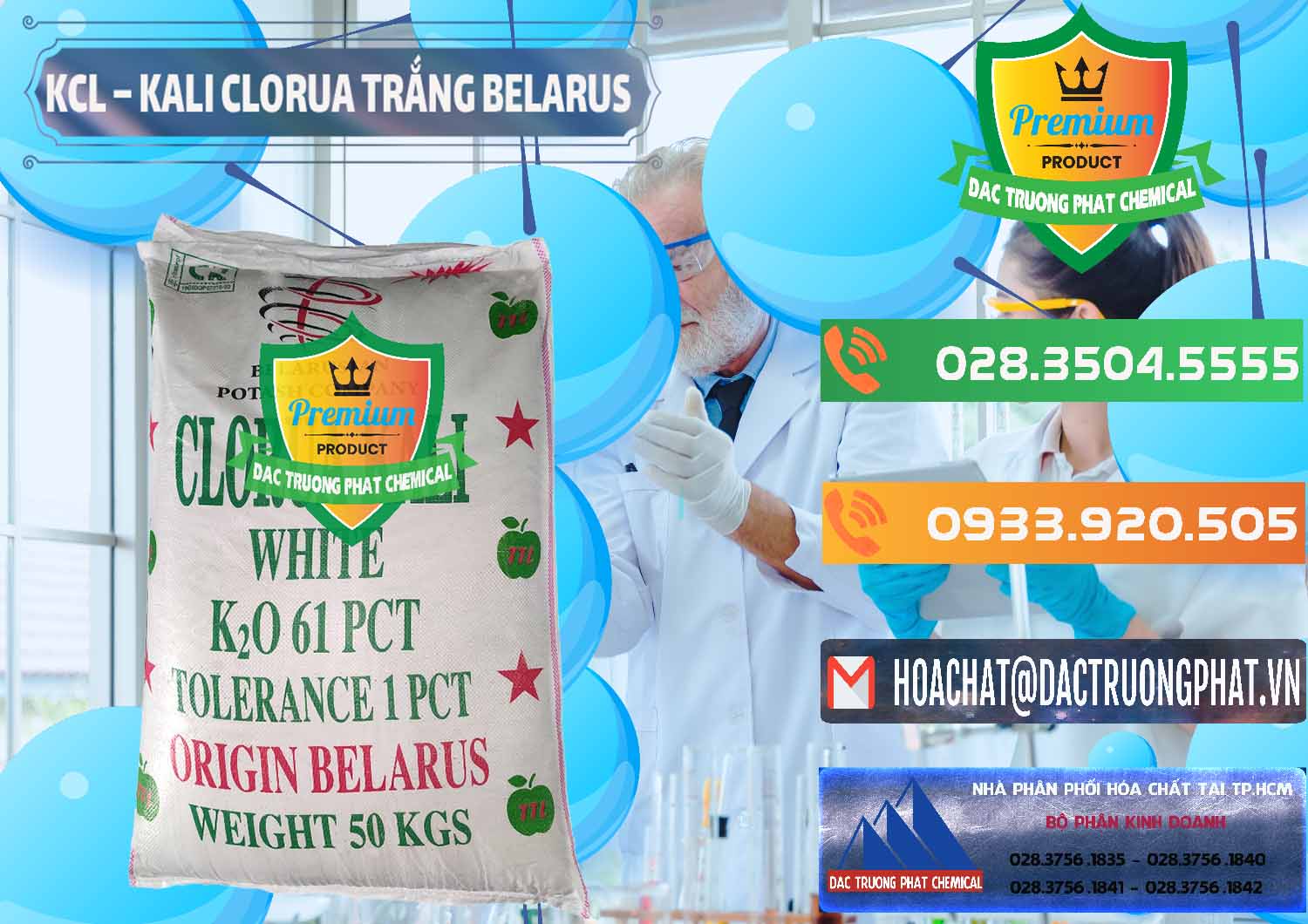 Cty bán ( cung ứng ) KCL – Kali Clorua Trắng Belarus - 0085 - Đơn vị chuyên phân phối & nhập khẩu hóa chất tại TP.HCM - hoachatxulynuoc.com.vn