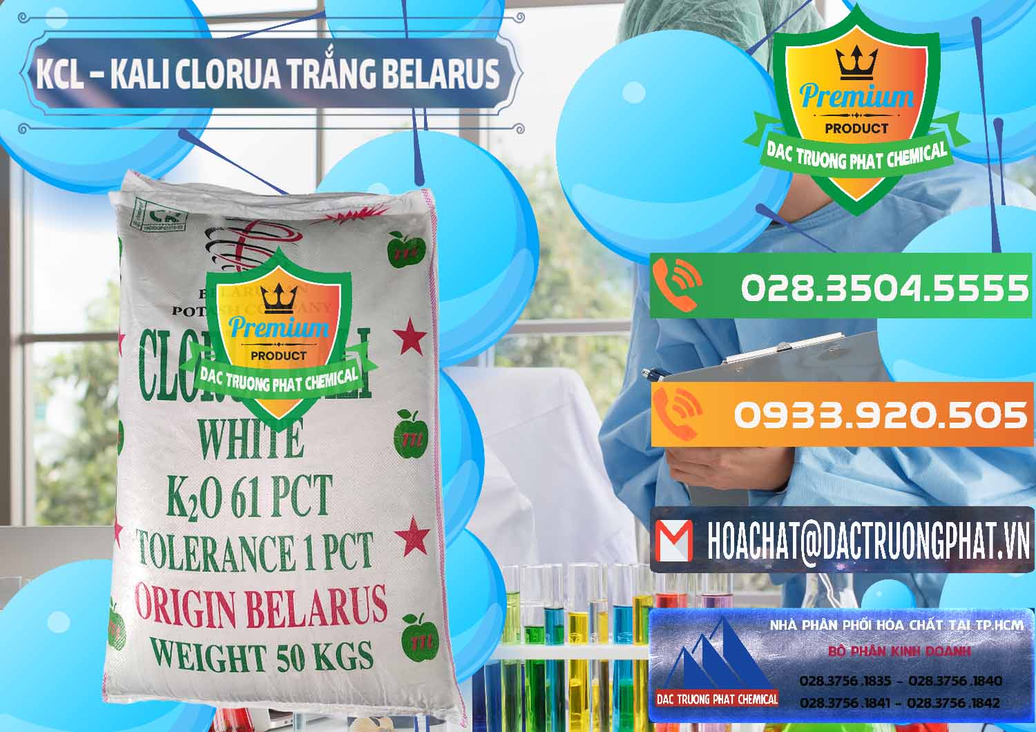Chuyên nhập khẩu _ bán KCL – Kali Clorua Trắng Belarus - 0085 - Đơn vị chuyên cung cấp và kinh doanh hóa chất tại TP.HCM - hoachatxulynuoc.com.vn