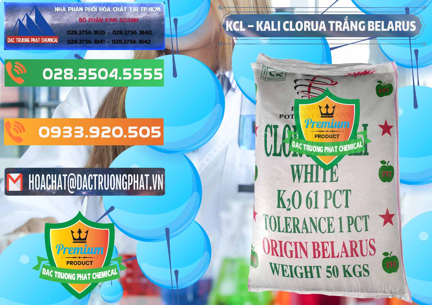 Nơi chuyên nhập khẩu và bán KCL – Kali Clorua Trắng Belarus - 0085 - Nơi phân phối & kinh doanh hóa chất tại TP.HCM - hoachatxulynuoc.com.vn