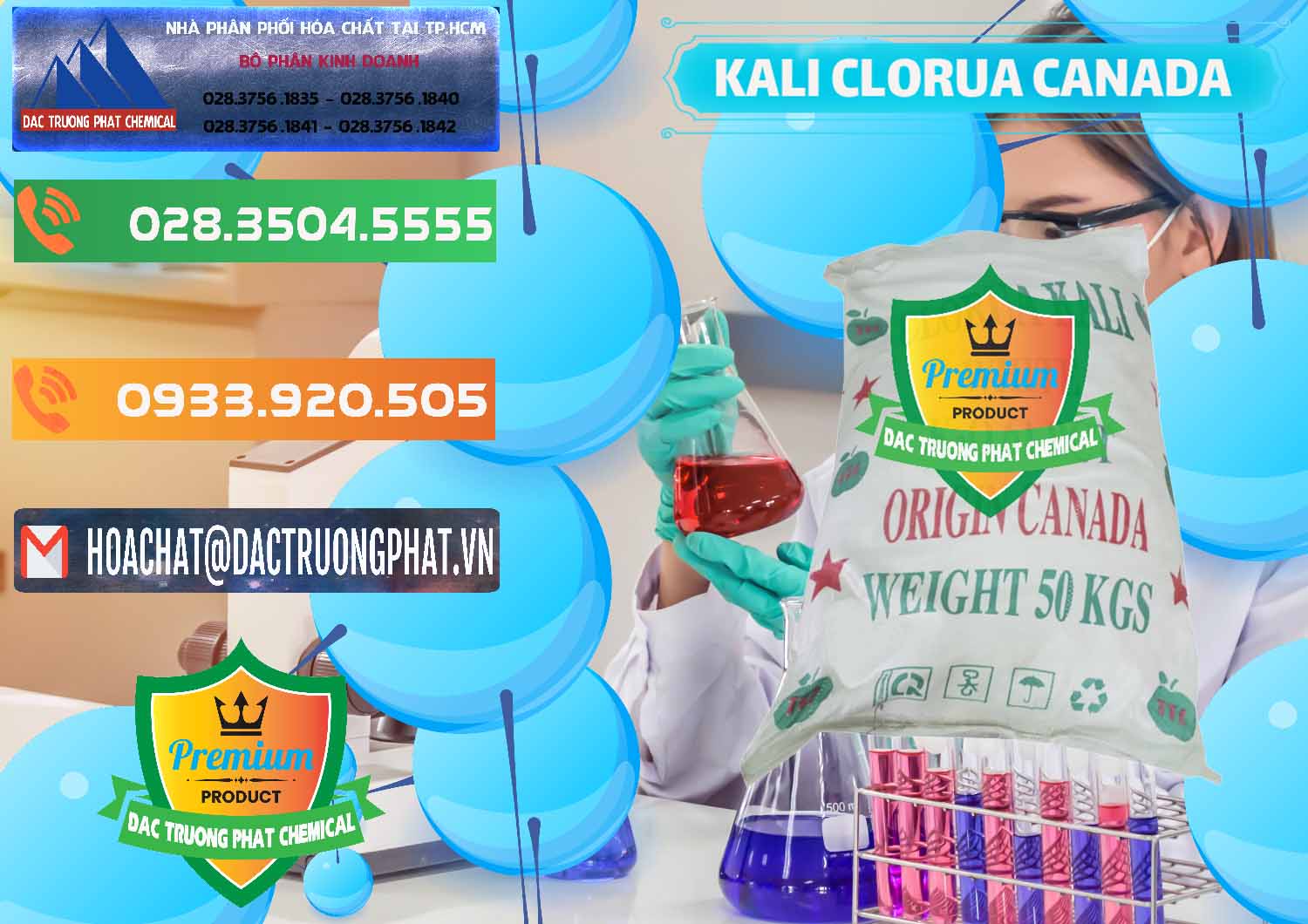 Cty bán và cung ứng KCL – Kali Clorua Trắng Canada - 0437 - Đơn vị chuyên kinh doanh và cung cấp hóa chất tại TP.HCM - hoachatxulynuoc.com.vn