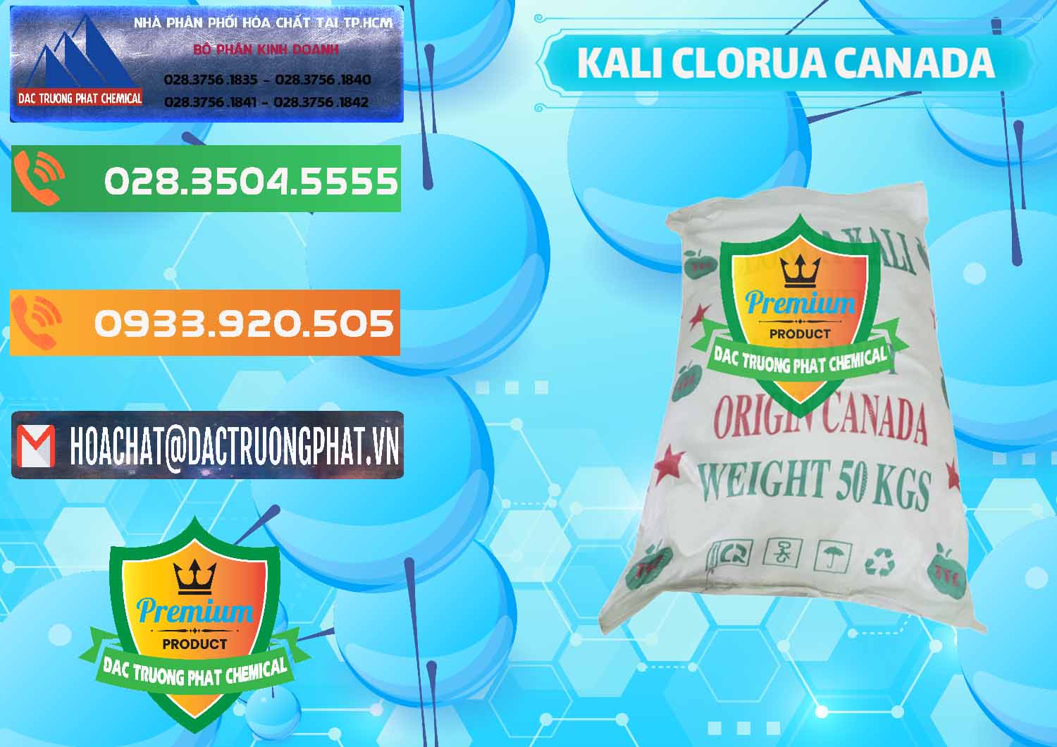 Nơi chuyên bán _ phân phối KCL – Kali Clorua Trắng Canada - 0437 - Kinh doanh và phân phối hóa chất tại TP.HCM - hoachatxulynuoc.com.vn
