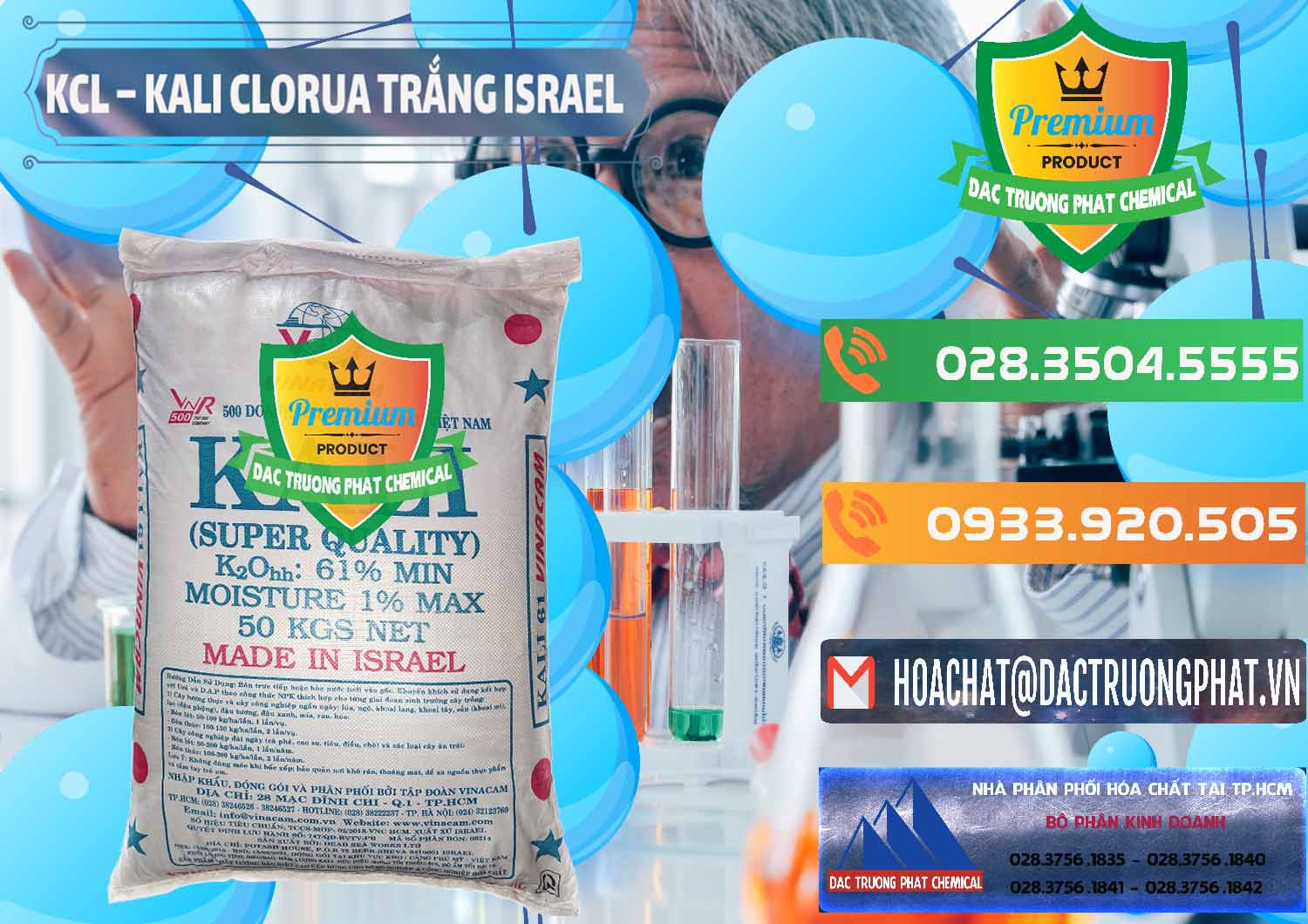 Nơi bán - phân phối KCL – Kali Clorua Trắng Israel - 0087 - Nơi chuyên nhập khẩu và phân phối hóa chất tại TP.HCM - hoachatxulynuoc.com.vn