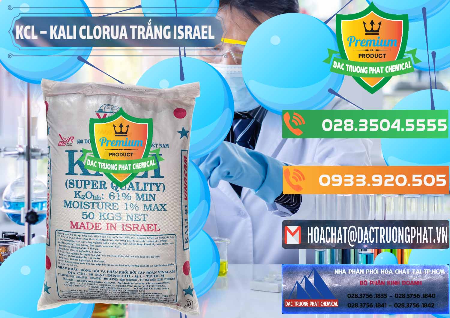 Nơi chuyên phân phối _ bán KCL – Kali Clorua Trắng Israel - 0087 - Kinh doanh và cung cấp hóa chất tại TP.HCM - hoachatxulynuoc.com.vn