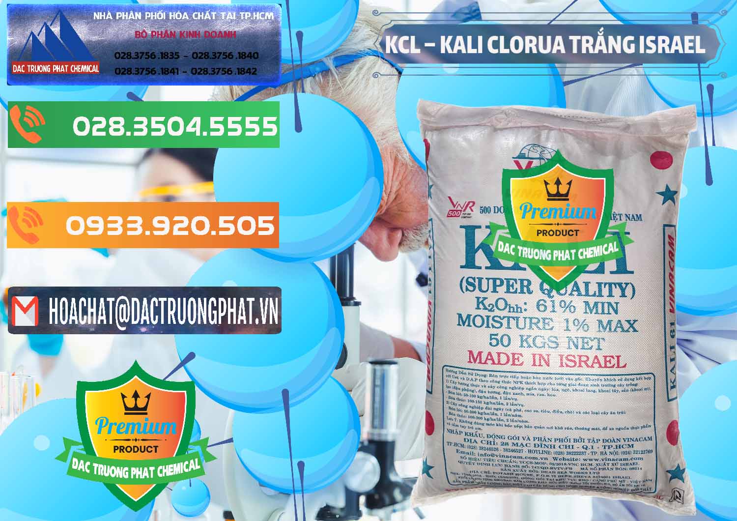 Nơi chuyên bán ( cung cấp ) KCL – Kali Clorua Trắng Israel - 0087 - Nơi cung cấp & kinh doanh hóa chất tại TP.HCM - hoachatxulynuoc.com.vn