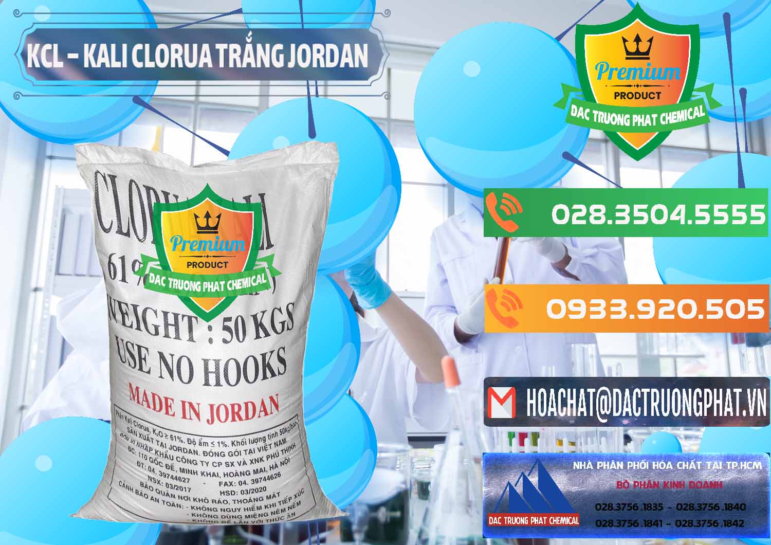 Công ty cung cấp ( bán ) KCL – Kali Clorua Trắng Jordan - 0088 - Chuyên cung cấp ( kinh doanh ) hóa chất tại TP.HCM - hoachatxulynuoc.com.vn