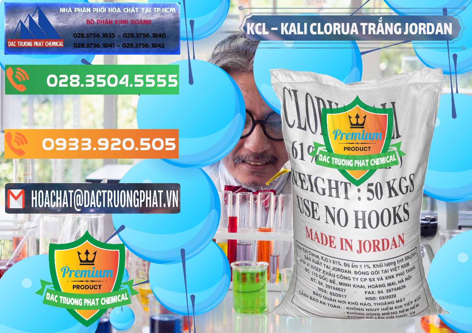 Nơi chuyên bán và phân phối KCL – Kali Clorua Trắng Jordan - 0088 - Cty nhập khẩu - cung cấp hóa chất tại TP.HCM - hoachatxulynuoc.com.vn