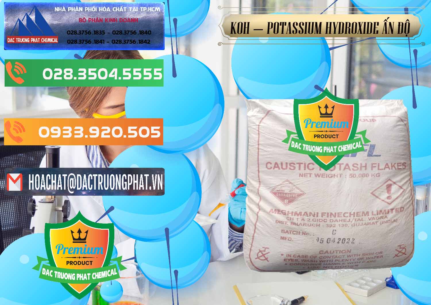 Cty nhập khẩu & bán KOH ( 90%) – Potassium Hydroxide Ấn Độ India - 0352 - Đơn vị chuyên cung ứng và phân phối hóa chất tại TP.HCM - hoachatxulynuoc.com.vn