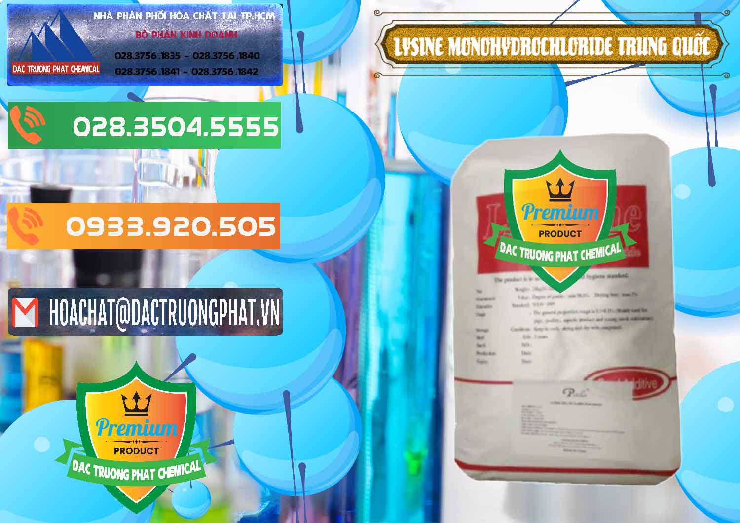 Chuyên kinh doanh - bán L-Lysine Monohydrochloride Feed Grade Trung Quốc China - 0454 - Nhập khẩu ( cung cấp ) hóa chất tại TP.HCM - hoachatxulynuoc.com.vn