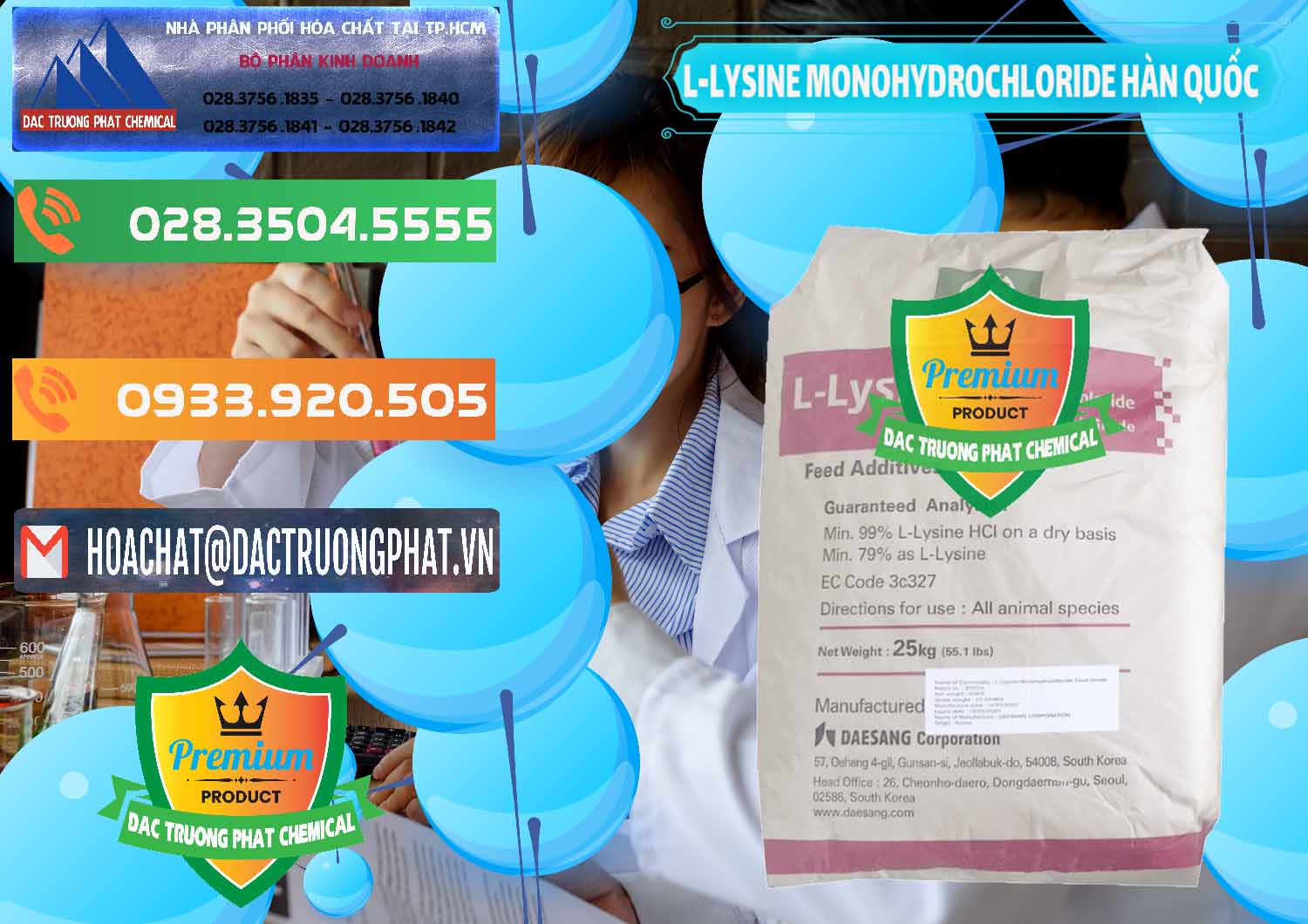 Đơn vị chuyên cung ứng & bán L-Lysine Monohydrochloride Feed Grade Sewon Hàn Quốc Korea - 0302 - Nơi cung cấp _ phân phối hóa chất tại TP.HCM - hoachatxulynuoc.com.vn