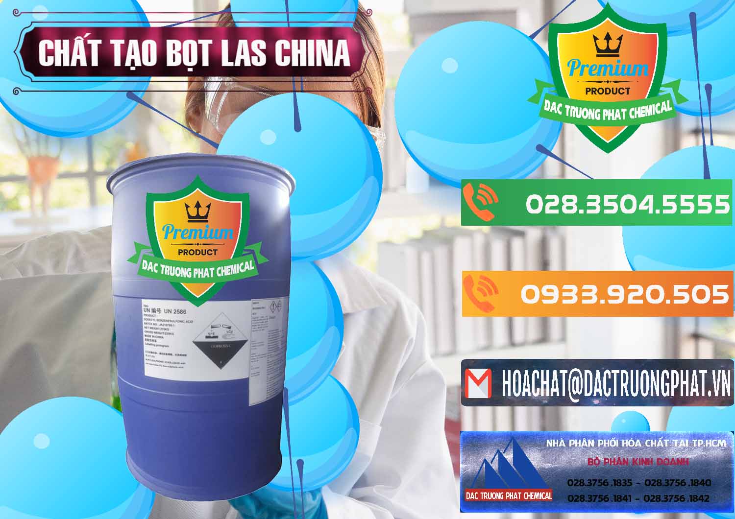 Đơn vị bán & cung cấp Chất tạo bọt Las Trung Quốc China - 0451 - Phân phối ( cung cấp ) hóa chất tại TP.HCM - hoachatxulynuoc.com.vn