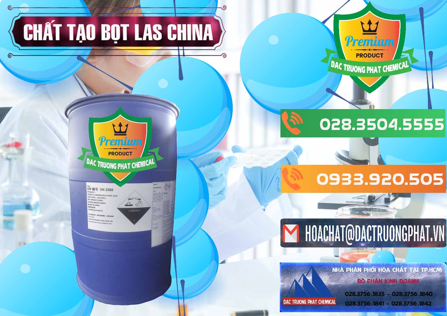 Nơi cung cấp và bán Chất tạo bọt Las Trung Quốc China - 0451 - Phân phối _ bán hóa chất tại TP.HCM - hoachatxulynuoc.com.vn