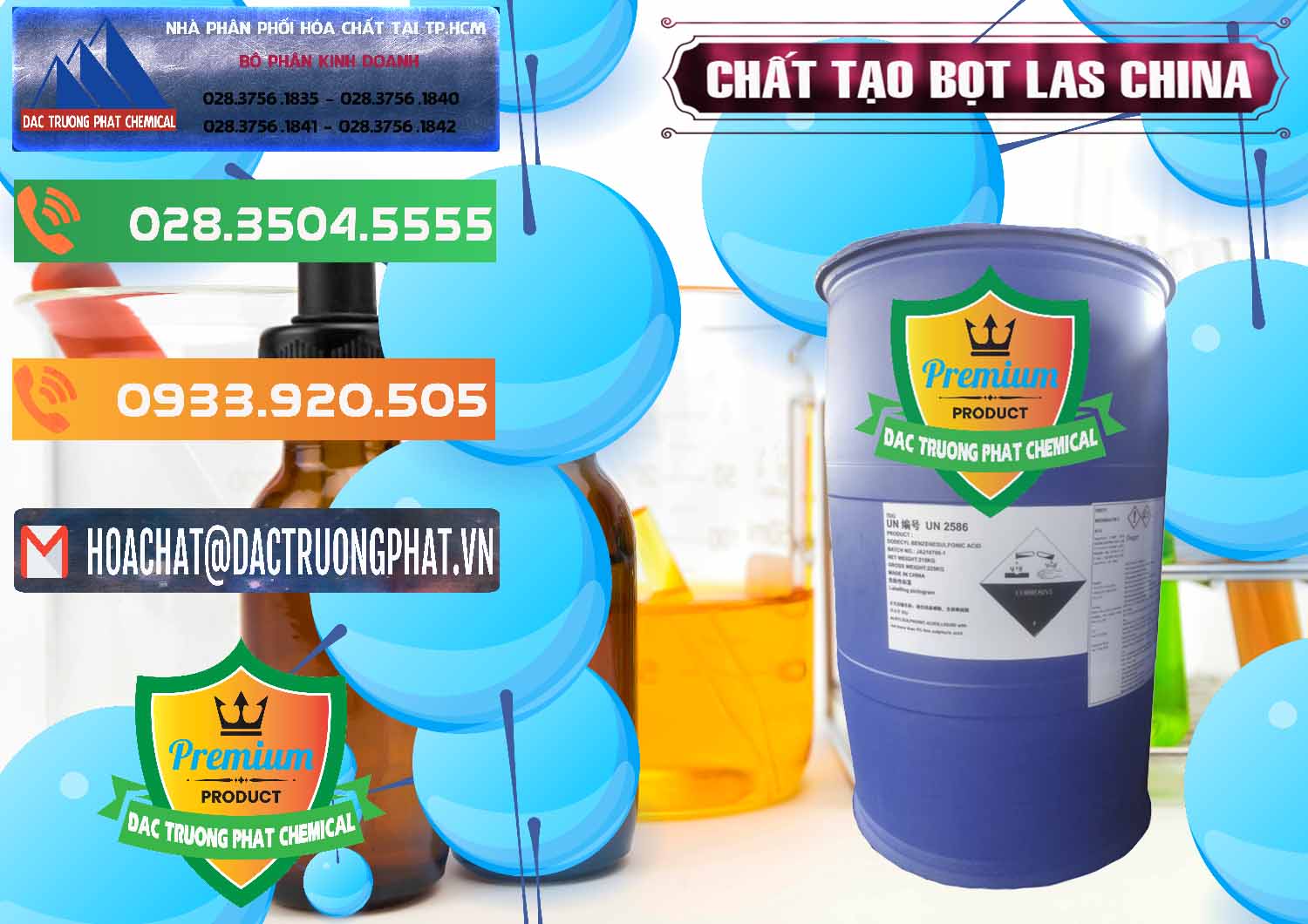 Nơi bán - phân phối Chất tạo bọt Las Trung Quốc China - 0451 - Công ty phân phối - cung cấp hóa chất tại TP.HCM - hoachatxulynuoc.com.vn