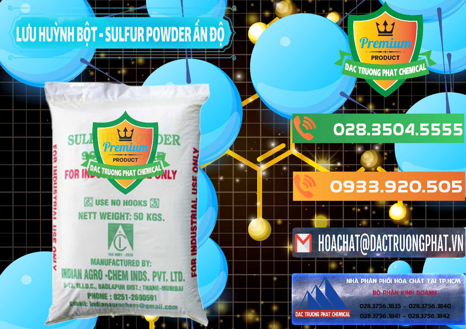 Công ty chuyên nhập khẩu ( bán ) Lưu huỳnh Bột - Sulfur Powder Ấn Độ India - 0347 - Cty bán - cung cấp hóa chất tại TP.HCM - hoachatxulynuoc.com.vn