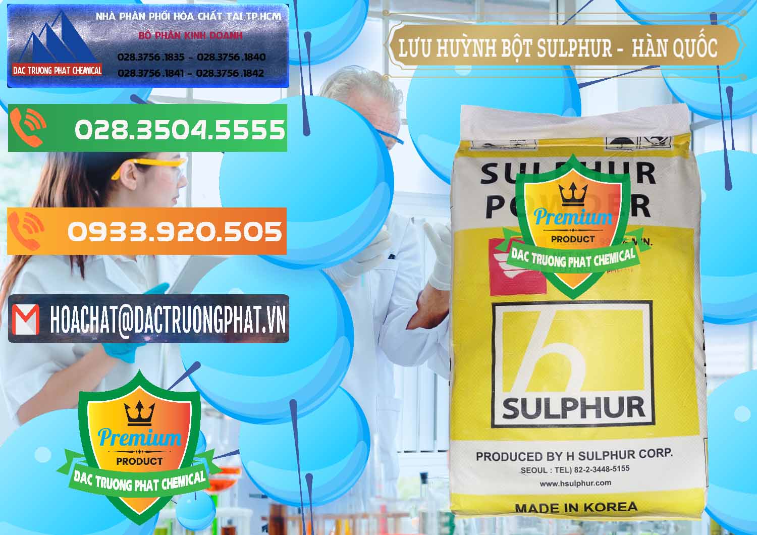 Chuyên bán ( cung ứng ) Lưu huỳnh Bột - Sulfur Powder ( H Sulfur ) Hàn Quốc Korea - 0199 - Nơi phân phối ( bán ) hóa chất tại TP.HCM - hoachatxulynuoc.com.vn