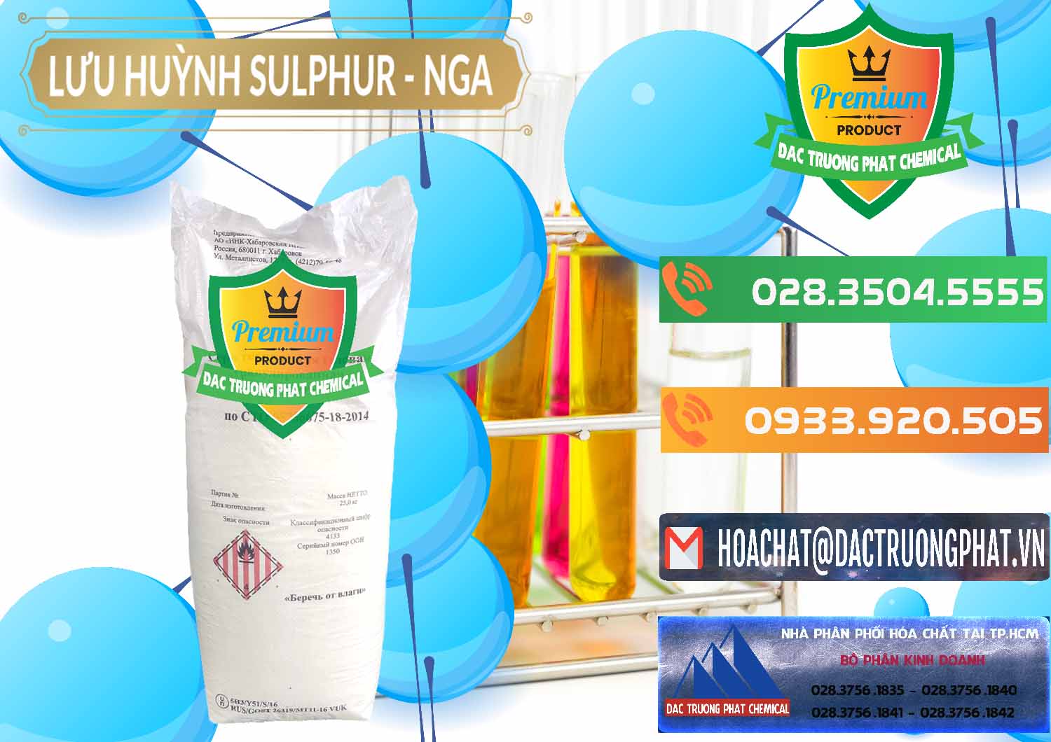Cty nhập khẩu và bán Lưu huỳnh Hạt - Sulfur Nga Russia - 0200 - Nơi phân phối và cung cấp hóa chất tại TP.HCM - hoachatxulynuoc.com.vn