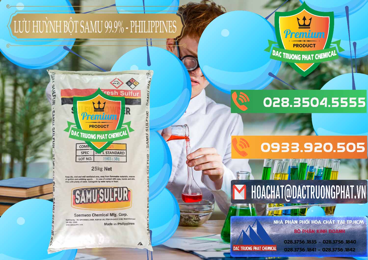 Nơi cung ứng _ bán Lưu huỳnh Bột - Sulfur Powder Samu Philippines - 0201 - Nơi chuyên phân phối - nhập khẩu hóa chất tại TP.HCM - hoachatxulynuoc.com.vn