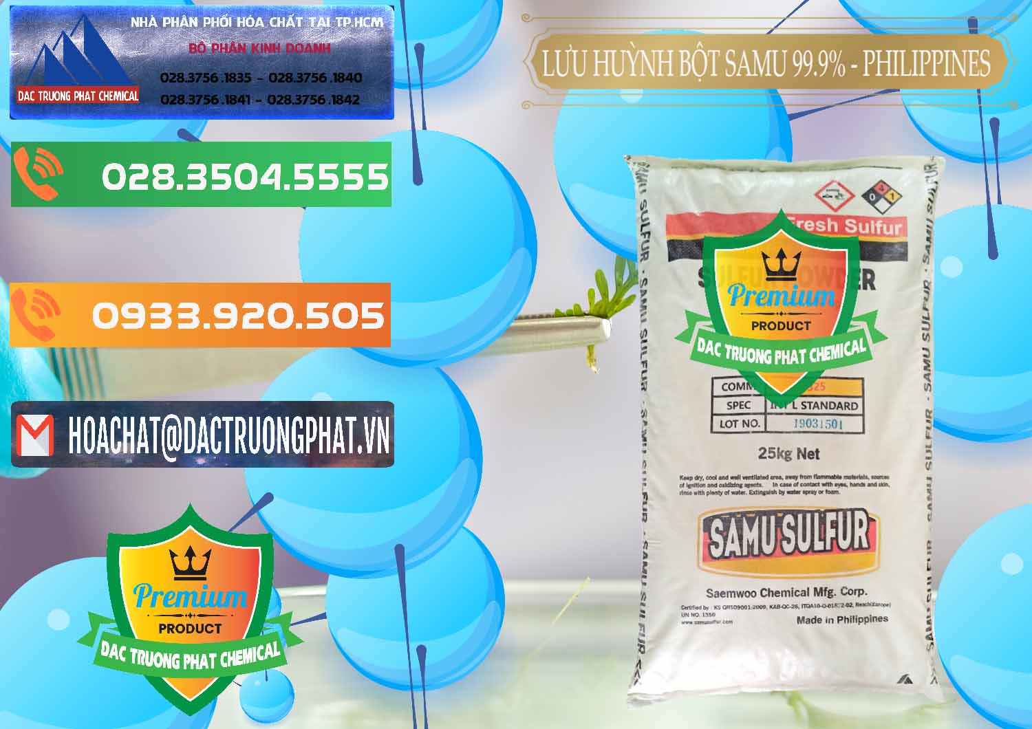 Nhà phân phối ( bán ) Lưu huỳnh Bột - Sulfur Powder Samu Philippines - 0201 - Chuyên cung cấp _ kinh doanh hóa chất tại TP.HCM - hoachatxulynuoc.com.vn