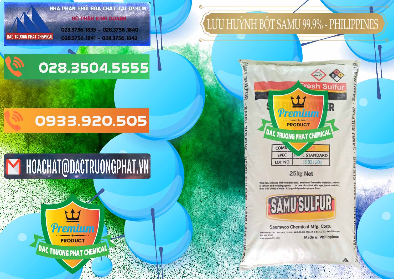 Nơi phân phối - bán Lưu huỳnh Bột - Sulfur Powder Samu Philippines - 0201 - Chuyên cung cấp ( nhập khẩu ) hóa chất tại TP.HCM - hoachatxulynuoc.com.vn
