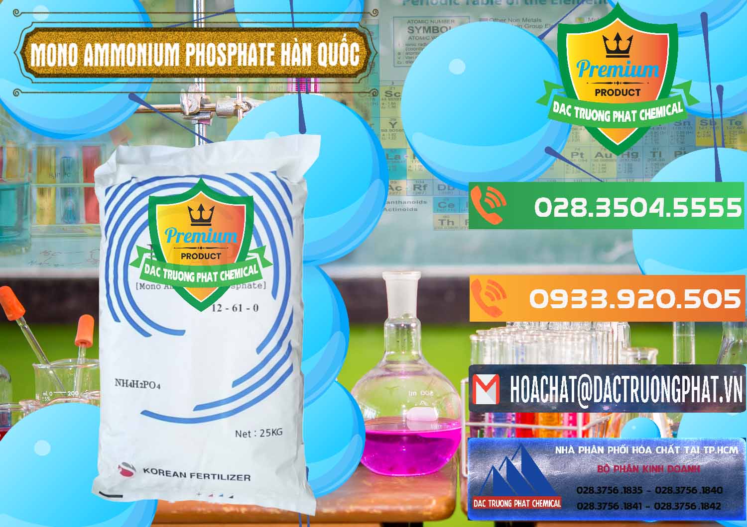 Nơi cung ứng và bán Mono Ammonium Phosphate - MAP 12-61-0 Hàn Quốc Korea - 0392 - Đơn vị cung cấp ( phân phối ) hóa chất tại TP.HCM - hoachatxulynuoc.com.vn