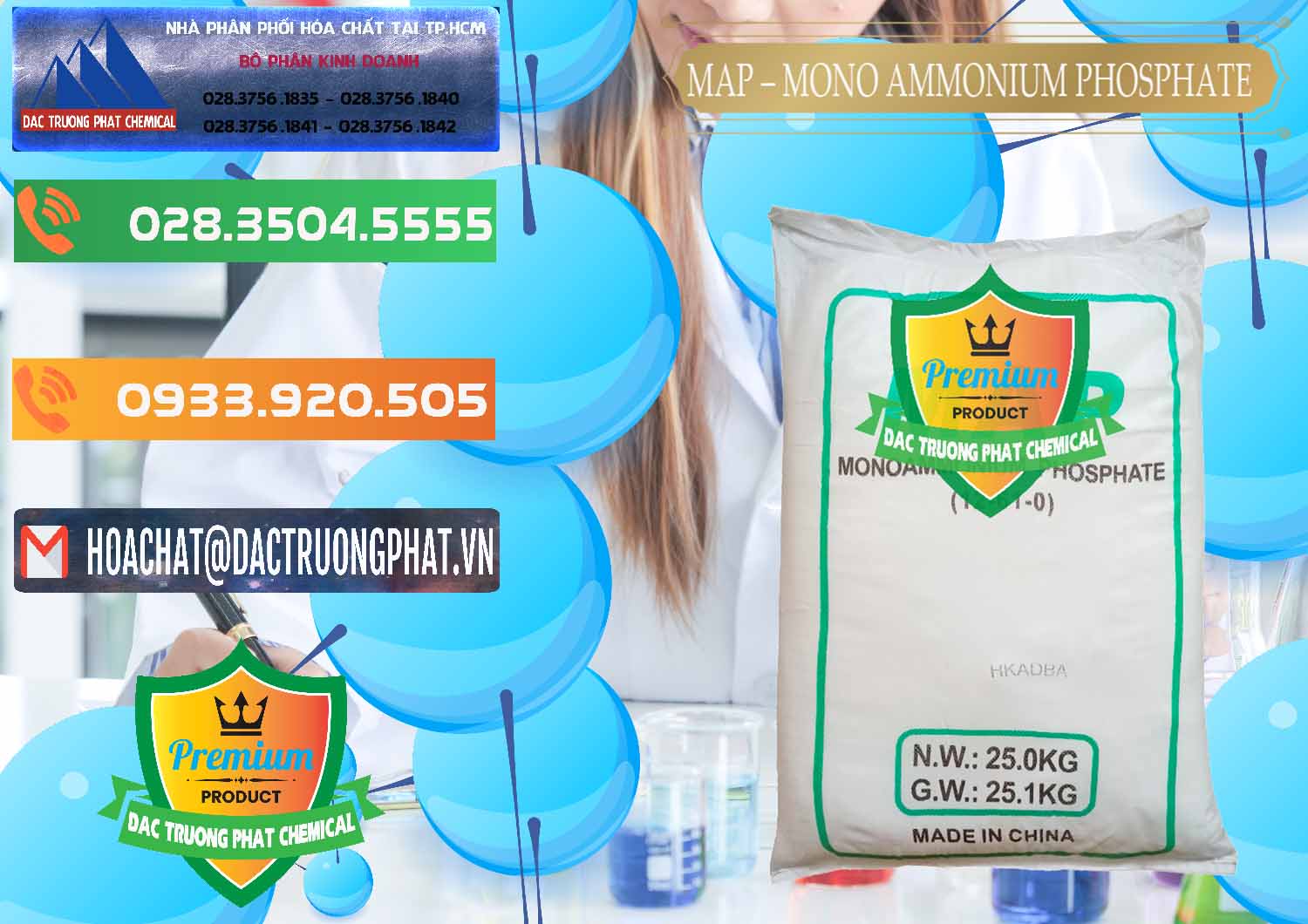 Đơn vị chuyên cung ứng _ bán Mono Ammonium Phosphate - MAP 12-61-0 Trung Quốc China - 0093 - Nhà phân phối & nhập khẩu hóa chất tại TP.HCM - hoachatxulynuoc.com.vn