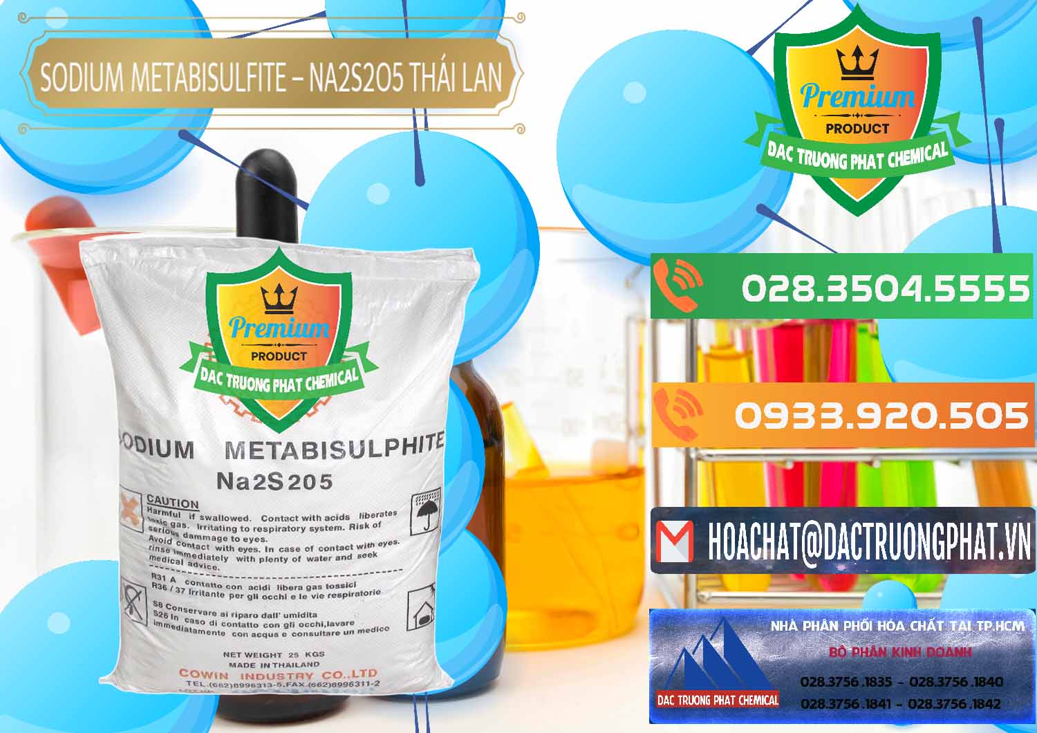 Đơn vị chuyên cung ứng và bán Sodium Metabisulfite - NA2S2O5 Thái Lan Cowin - 0145 - Cung cấp _ bán hóa chất tại TP.HCM - hoachatxulynuoc.com.vn